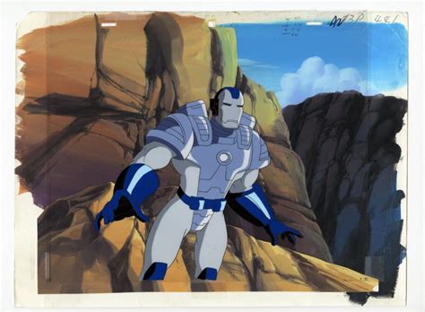 Iron Man War Machine Production Cel and Background - ID: aug22631 | Van ...