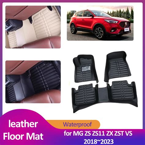 Car Floor Mat For Mg Zs Zs Zx Zst Vs Tray Leather Foot