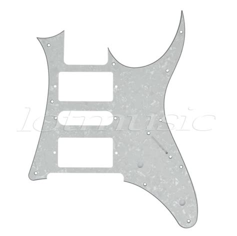 Electric Guitar Pickguard For Ibanez Rg 7v Parts Replacement White