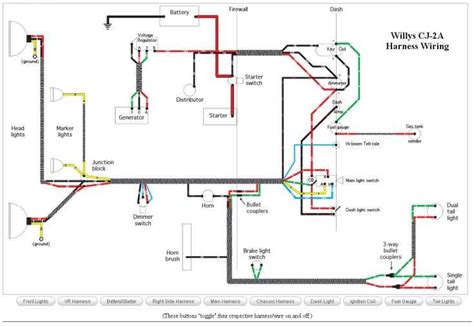 Electrical Wiring Diagram For 1962 Jeep M38a1 M38a1 Wiring D