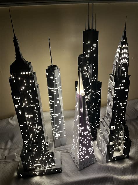 Light Up Skyscraper Models