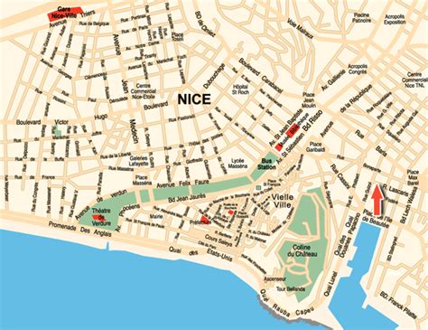 nice france map printable maps