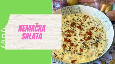 Nema Ka Salata Sa Kuvanim Jajima Recept Youtube