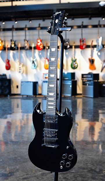 Gibson Sg Dark 7 String 2016 Black Reverb