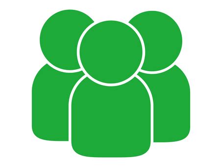 Free Vectors | People icon (3 people) Green (green)