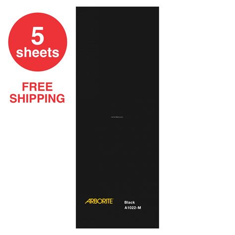 Arborite A1022 M Black High Pressure Laminate 5 Sheets