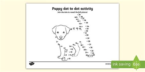 Free Puppy Dot To Dot Activity Professor Feito Twinkl