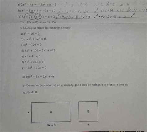 Escreva As Equações Na Forma Reduzida E Indique Seus Coeficientes