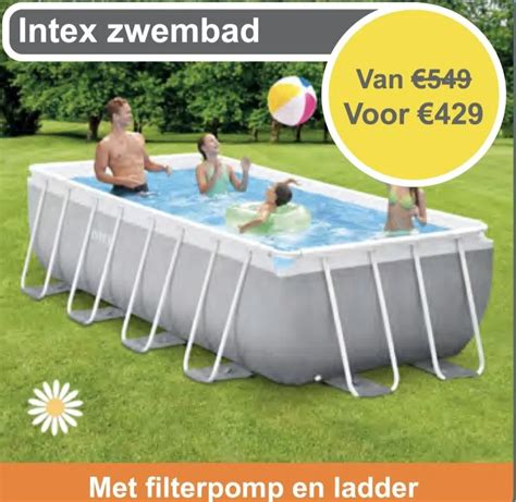 Intex Zwembad Aanbieding Bij Tuinmeubelland