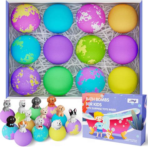 Bath Bombs For Kids With Toys Inside Surprise 12pack