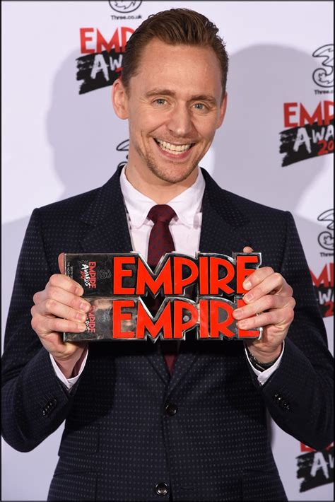 Tom Hiddleston after winning the Empire Awards for... - 🖤