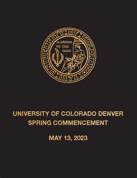 Cu Denver Spring Commencement 2023 By Cu Denver Issuu