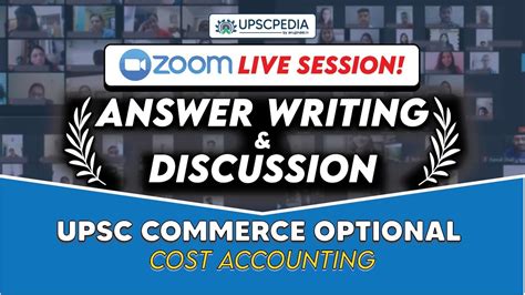 UPSC Mains Answer Writing Cost Accounting UPSC Commerce Optional