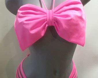 High Waist Sexy Bikini Bottoms Cheeky Brazilian Bow Back