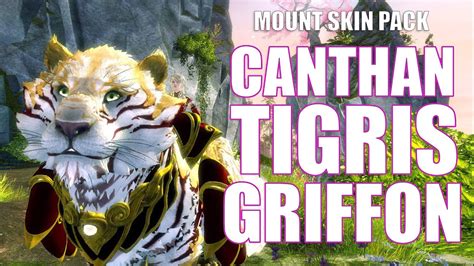 GW2 Canthan Tigris Griffon Mount Skin Pack Guild Wars 2 End Of