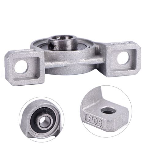 8mm Zinc Alloy Diameter Bore Ball Bearing Pillow Block Mounted Support