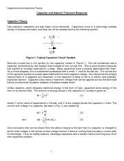 Understanding Capacitors And Inductors In Circuits Course Hero