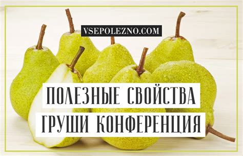 Груша Конференция: польза и вред для здоровья, калорийность на 100 ...