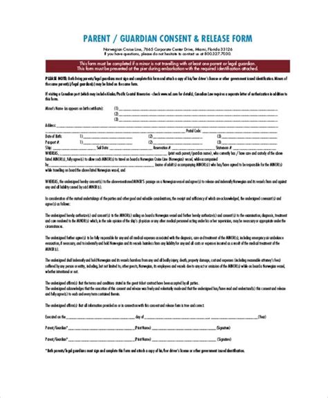 Free 8 Sample Guardianship Forms In Pdf Ms Word Artofit