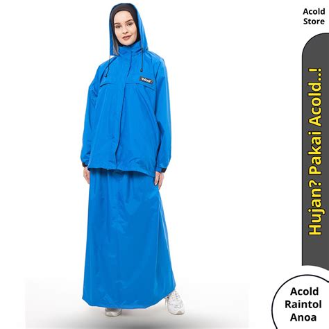 Jual Jas Hujan Acold Raintol Anoa Setelan Jaket Dan Rok Raincoat Motor