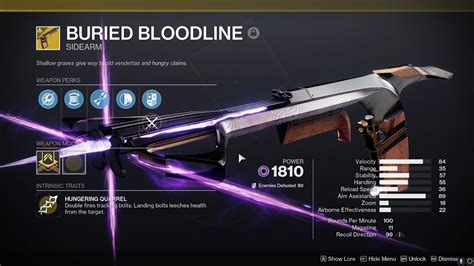 Destiny Warlord S Ruin Buried Bloodline Dungeon Exotic Crossbow