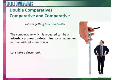 Double Comparatives English Esl Powerpoints