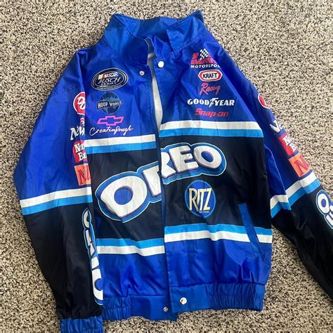 nascar jacket windbreaker material #nascar... - Depop