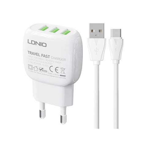 Ldnio A Wall Charger Xusb Usb C Cable