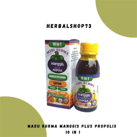 Jual Madu Kurma Manggis In Plus Propolis Omega Bagus Untuk