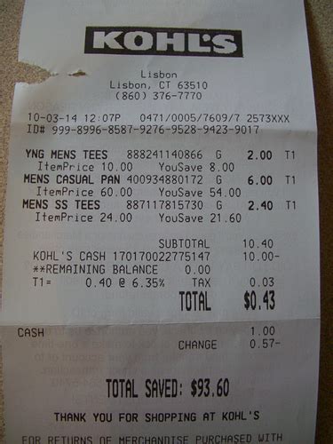 Look At My Kohls Receipt I Saved 99 Today General Wemod Community