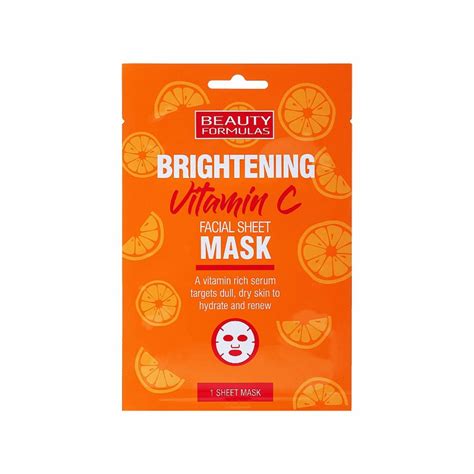 Mascarilla Facial Iluminador Brightening Vitamina C Beauty Formulas