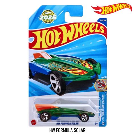 โมเดลรถเหลก ฮอตวว Hot Wheels HW Formula Solar HW Celebration Racers 2025 สเกล1 64