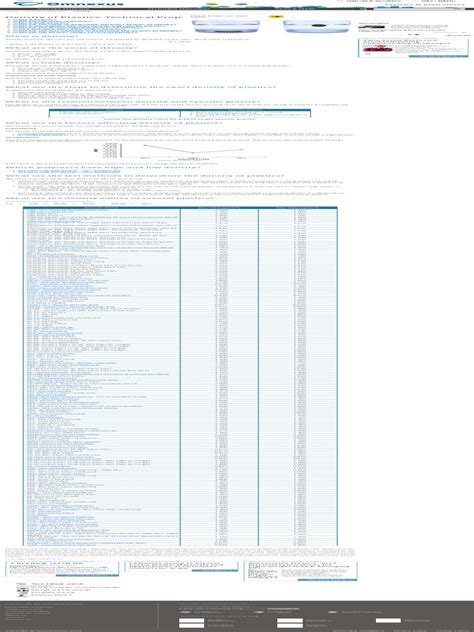 Density of Plastics Material - Technical Properties Table | PDF | Density | Polyethylene