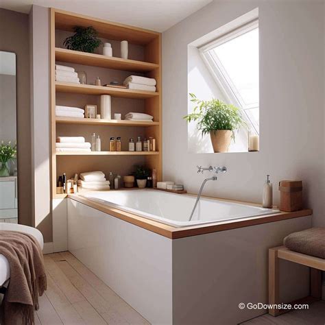 17 Amazing Bathtubs For Small Spaces (With Storage) | GoDownsize