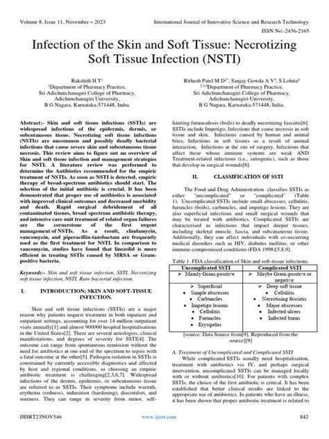 Infection Of The Skin And Soft Tissue Necrotizing Soft Tissue