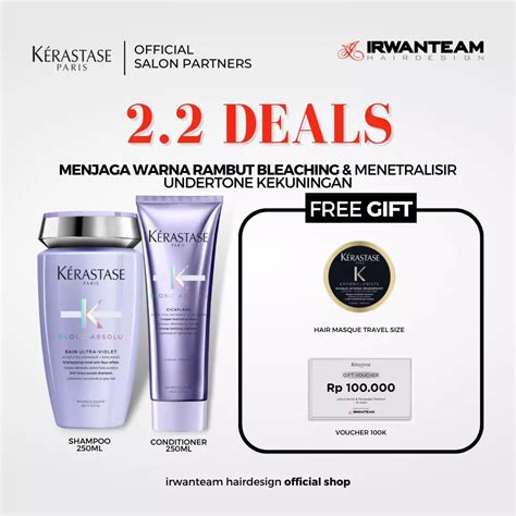 Jual Kerastase Kerastase Bain Ultra Violet Shampoo Rambut Bleaching