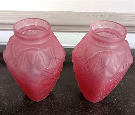 Proantic Charles Schneider Paire De Vases Art D Co Vers