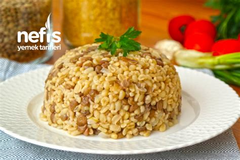 Yeşil Mercimekli Bulgur Pilavı Tarifi Videolu Nefis Yemek Tarifleri