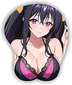 Amazon High School DD Himejima Akeno Anime Mouse Pads Boob Oppai Gaming 3D Mousepads With