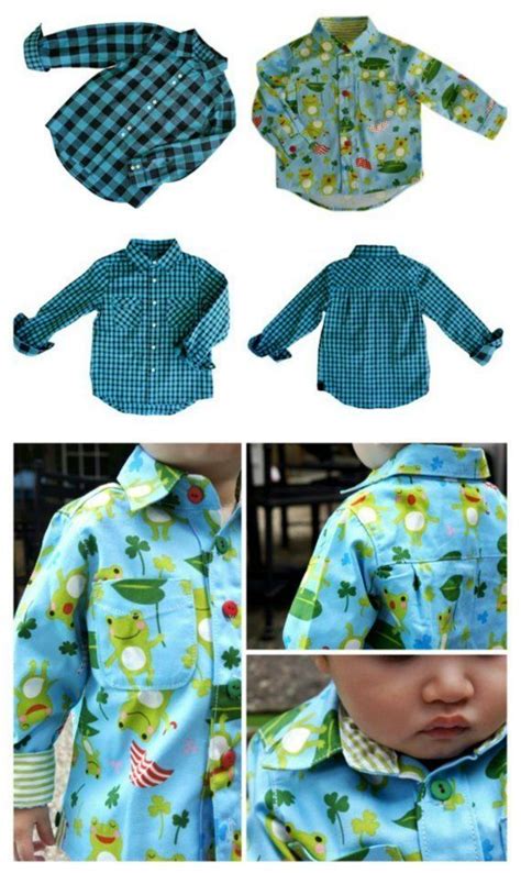 Boys Shirt Sewing Pattern Classic Boys Shirt Sewing Pattern Featuring