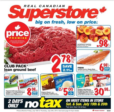 Real Canadian Superstore On Flyer July To July