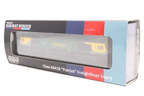 Dapol 2d 007 009 Class 66 4 66418 Patriot In Freightliner Green