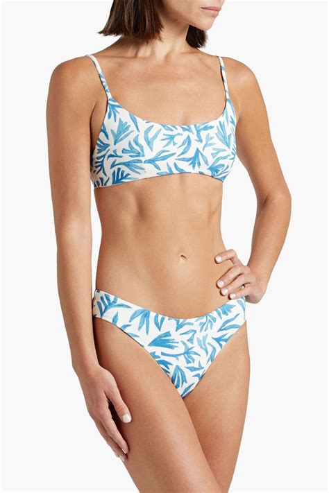 ONIA Daisy Printed Low Rise Bikini Briefs THE OUTNET