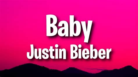 Justin Bieber Baby Ft Ludacris Lyrics Youtube