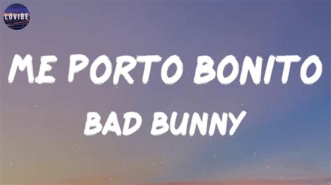 Bad Bunny Me Porto Bonito Letra Lyrics Cris Mj Marisola Karol G