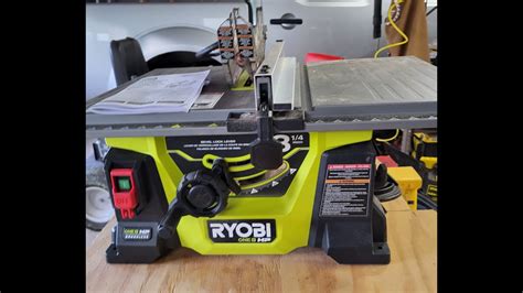 Unboxuse Ryobi Pblts01 18v Cordless Table Saw Yes S4 E1 Youtube