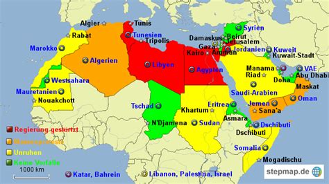 Arabische Länder Karte Karte