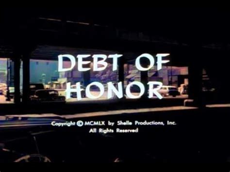 Naked City S E Debt Of Honor Colorized Youtube