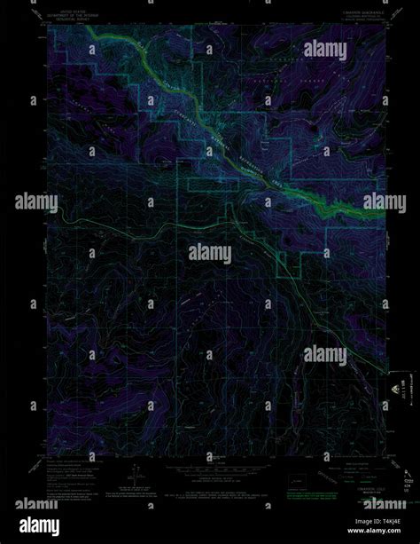 Cimarron colorado map hi-res stock photography and images - Alamy