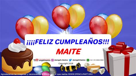 Maite Feliz Cumplea Os Angelclasico Youtube